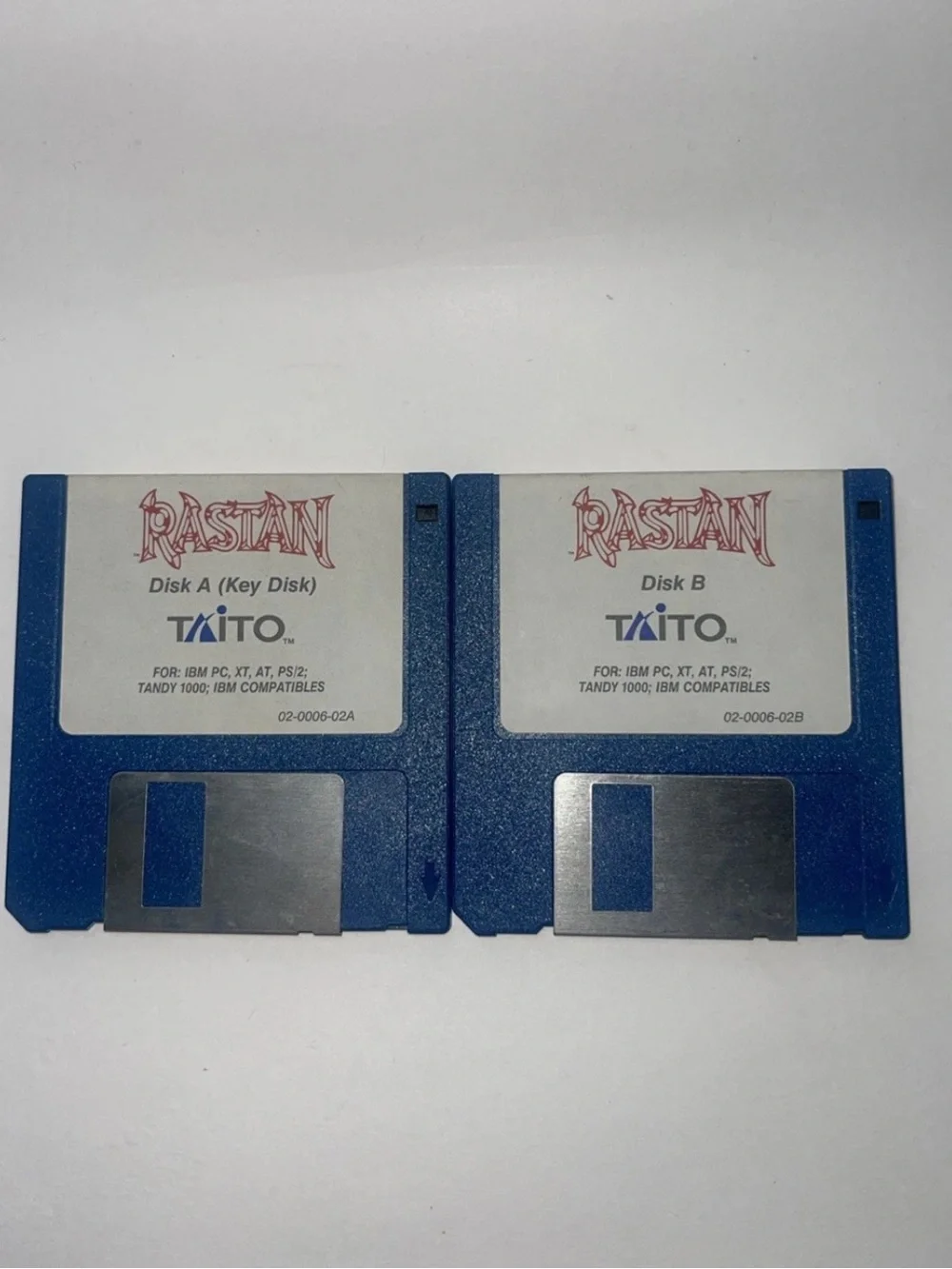 Rastan (IBM PC, XT, AT, PS/2, TANDY 1000; IBM COMPATIBLES) Taito Disks Only